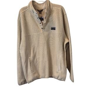 Eddie Bauer Men's Cream Sweater Size L